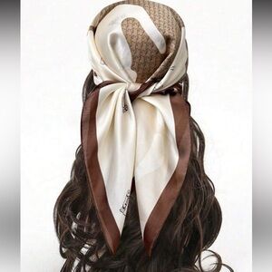 Horse logo Brown Scarf N1445